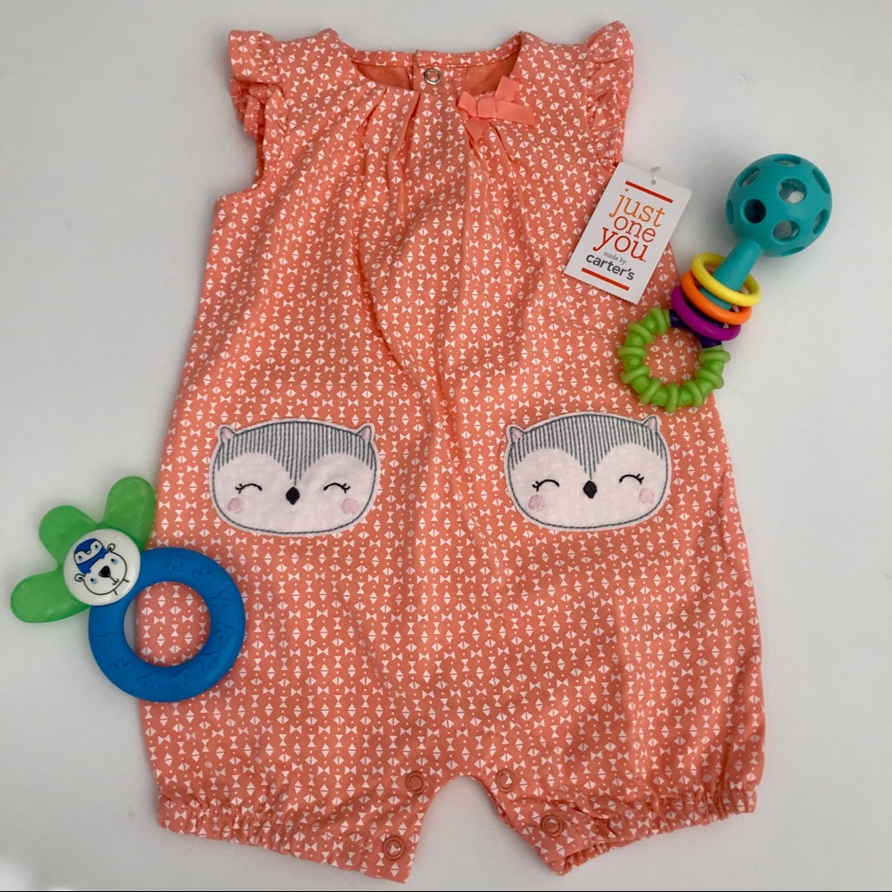 Baby Onesie, cat face applique